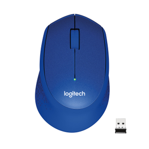 Logitech, M330 SILENT PLUS - BLUE - 2.4GHZ - EMEA