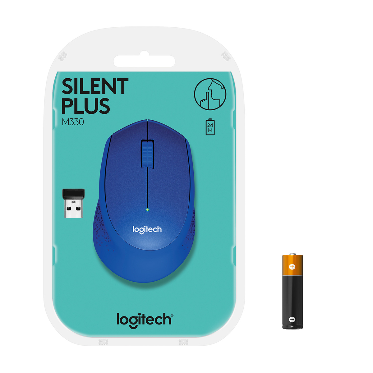 M330 SILENT PLUS - BLUE - 2.4GHZ - EMEA