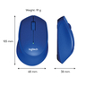 M330 SILENT PLUS - BLUE - 2.4GHZ - EMEA