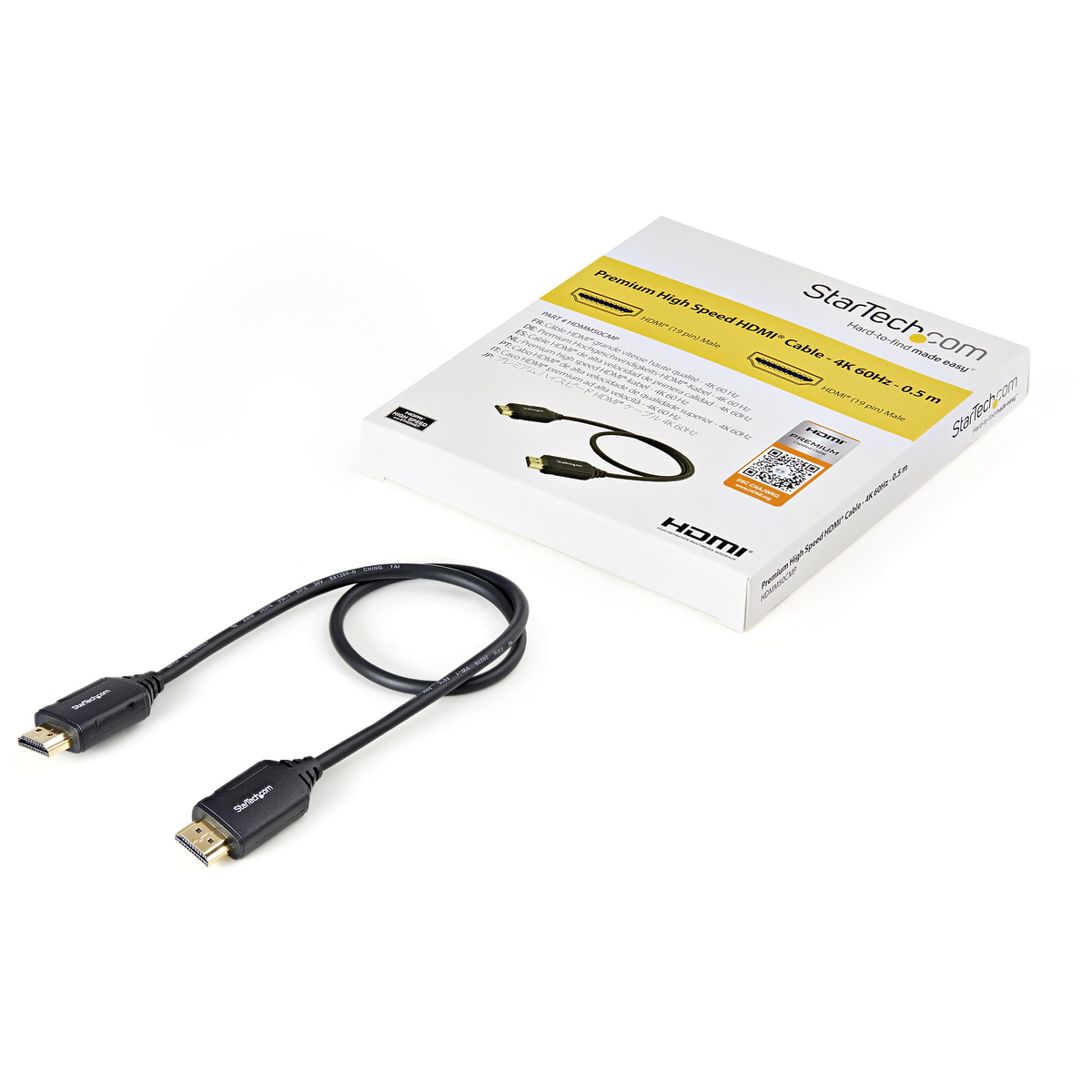 0.5m 4K HDMI Cable - Certified - 4K 60Hz