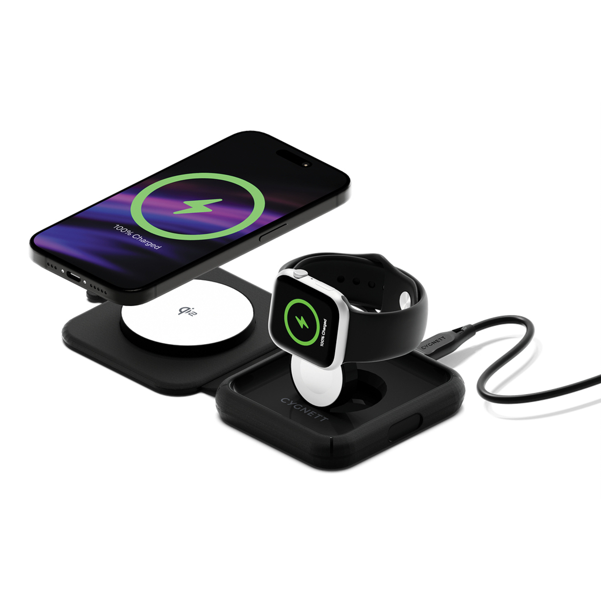 Voyager Qi2.0 MagTravel 2-in-1 Charger