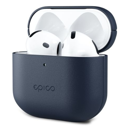 Epico Leather Case Airpods 4/4 (ANC)-Blu