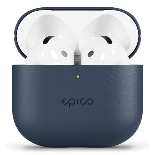 Epico Leather Case Airpods 4/4 (ANC)-Blu