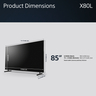 85 X80L Bravia 4K HDR Smart TV