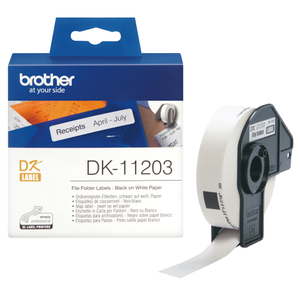 Brother, DK11203 17mm File Folder Labels