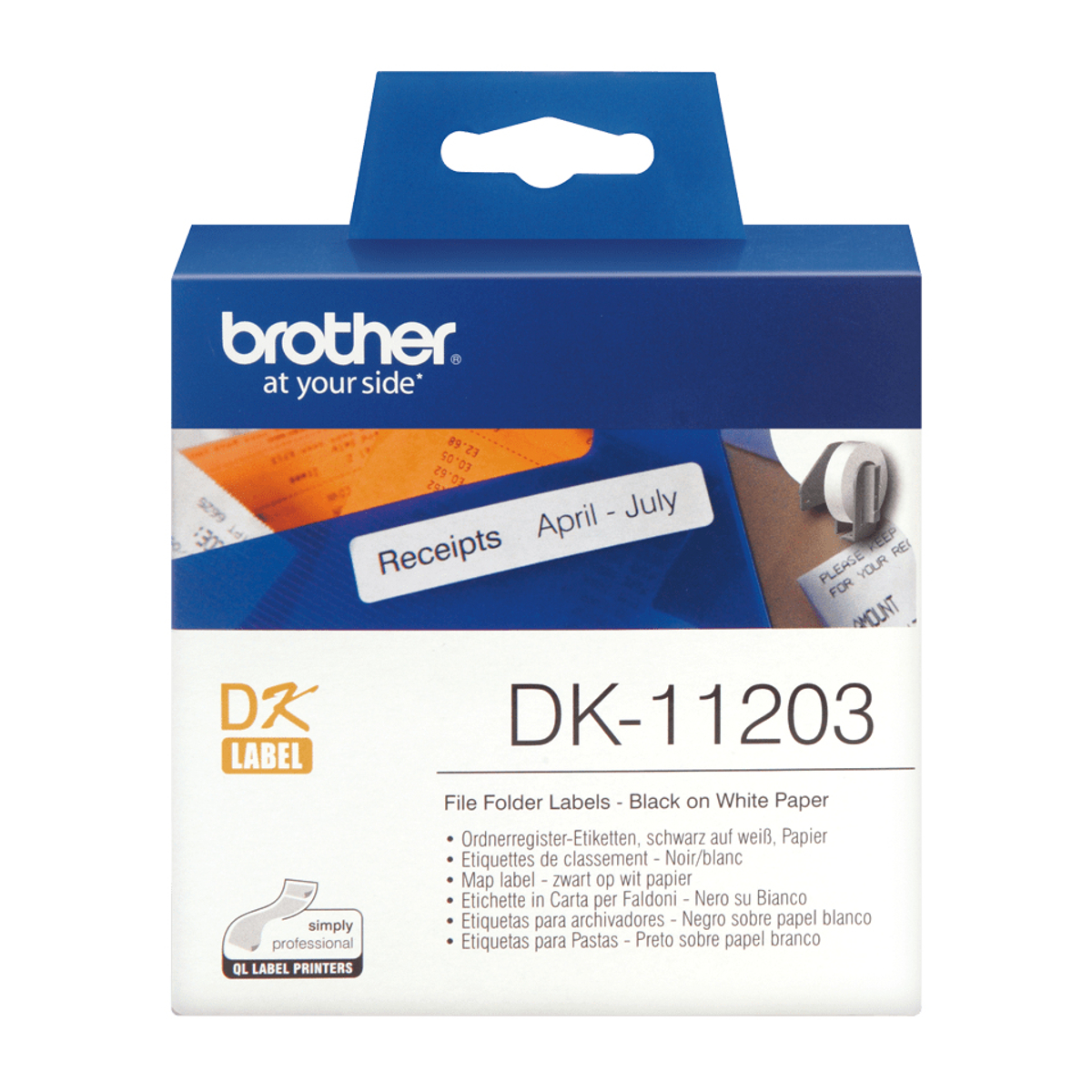 DK11203 17mm File Folder Labels