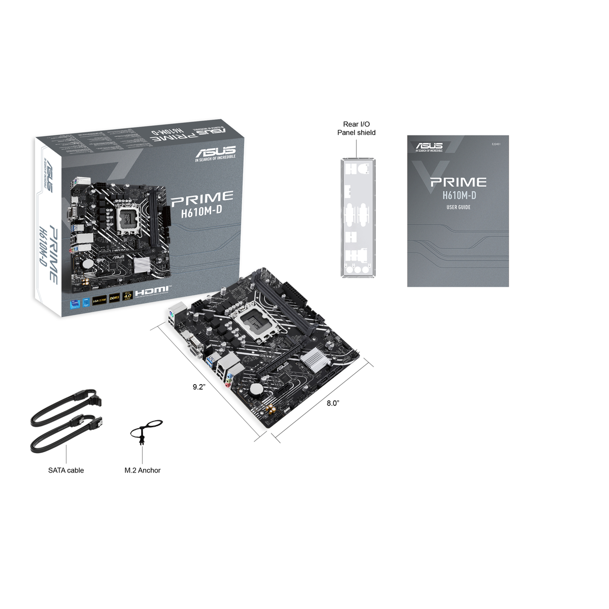 MB INT 1700 H610M-D Prime D5 MATX