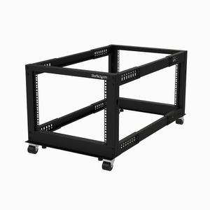 Startech, 8U 19in Open Frame Server Rack Adj Depth