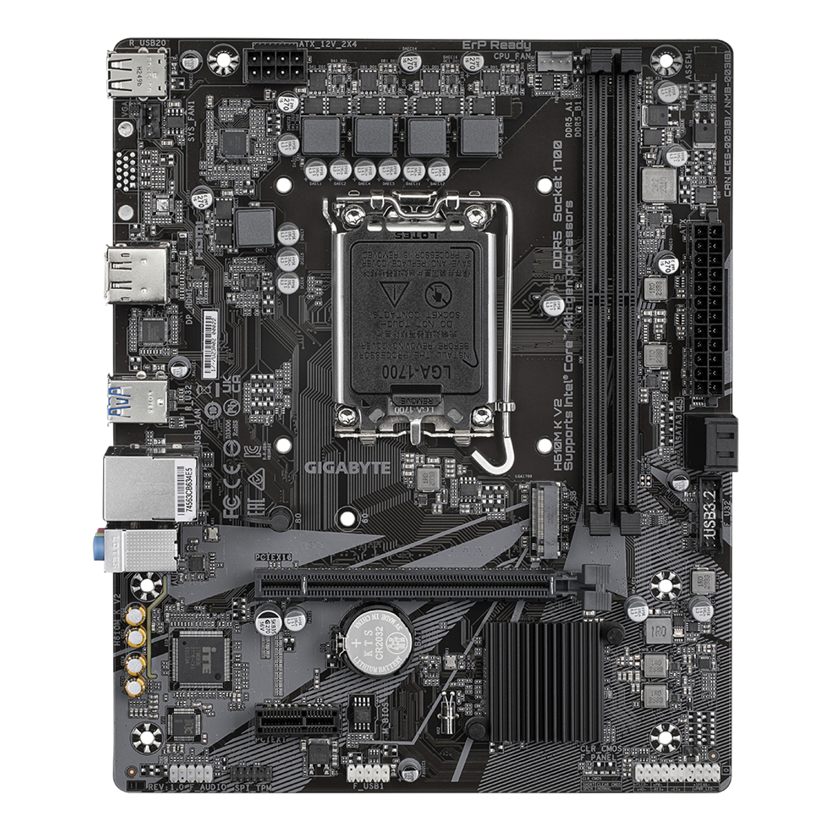 MB INT LGA1700 H610M K V2 D5 MATX