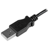 0.5m Left Angle Micro USB Cable - 24AWG