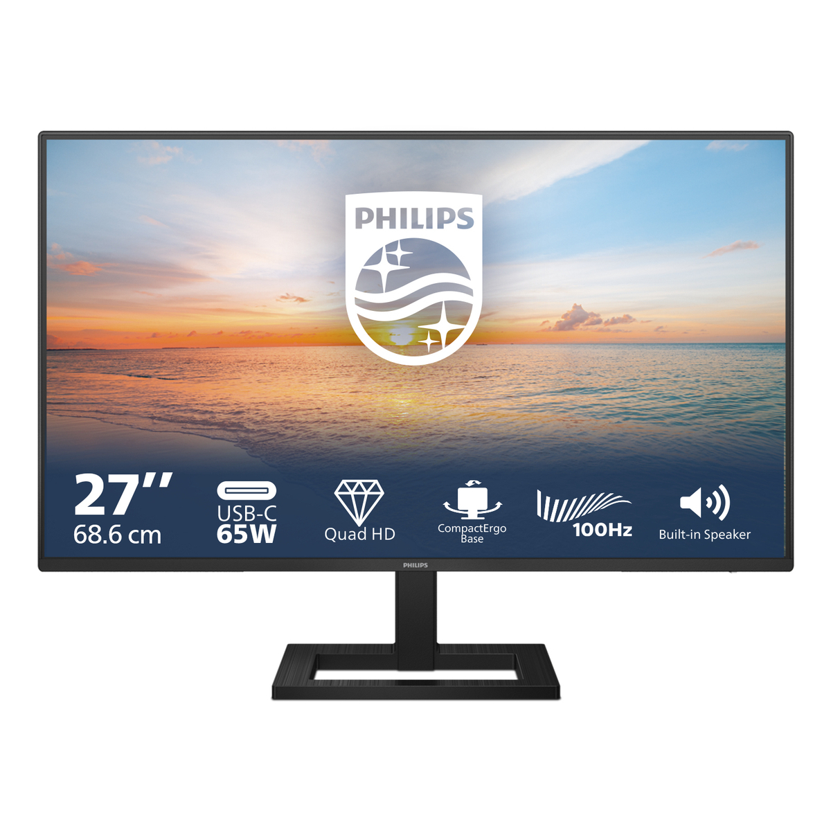 27 IPS 100Hz QHD USB-C HDMI DP Speakers