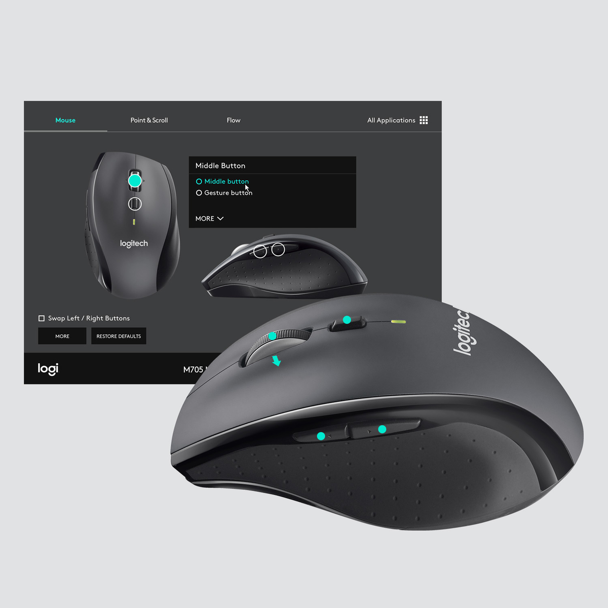 Marathon Mouse M705 - 2.4Ghz - Ewr2