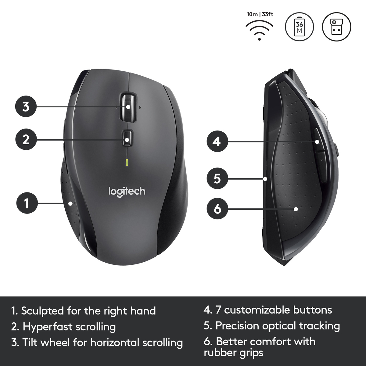 Marathon Mouse M705 - 2.4Ghz - Ewr2