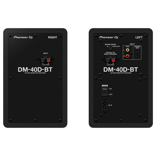4 Monitor Speakers BT (Pair) - Black