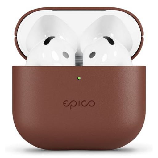 Epico Leather Case Airpods 4/4 (ANC)-Brn