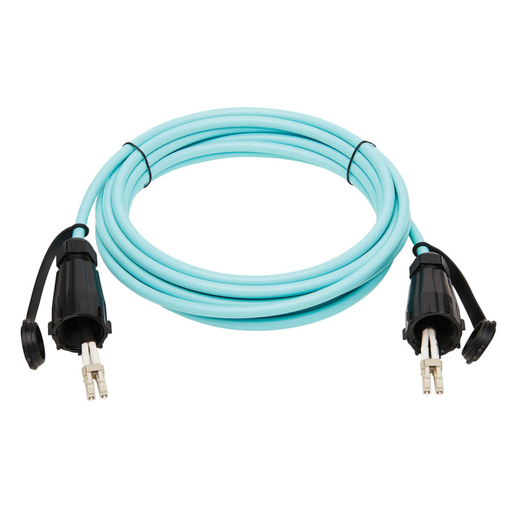 Ind Dplx OM3 Fiber Patch LC/LC IP68 5M