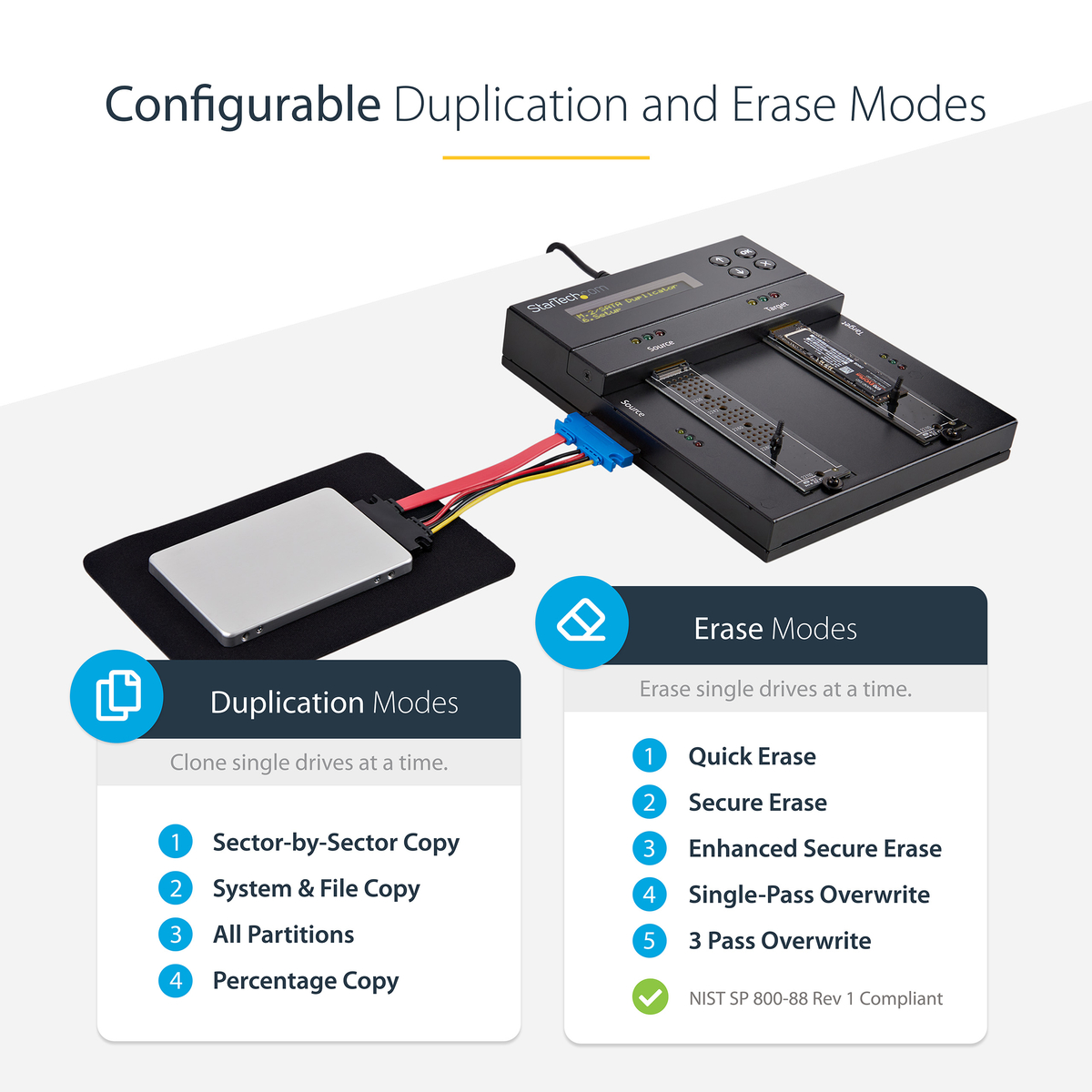 M.2 Duplicator And Eraser SATA/AHCI/NVMe