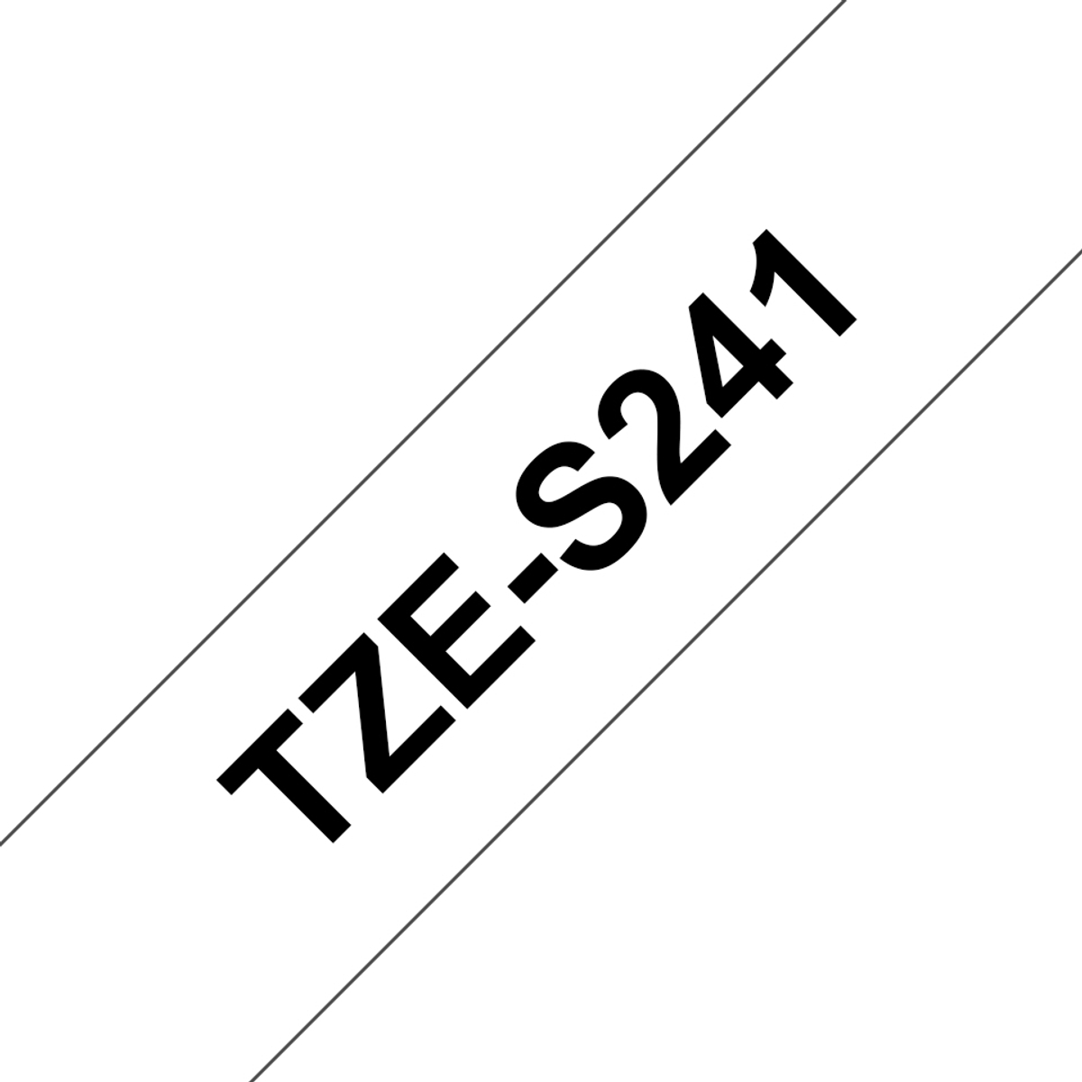 TZES241 18mm Blk On Wt Strong Label Tape