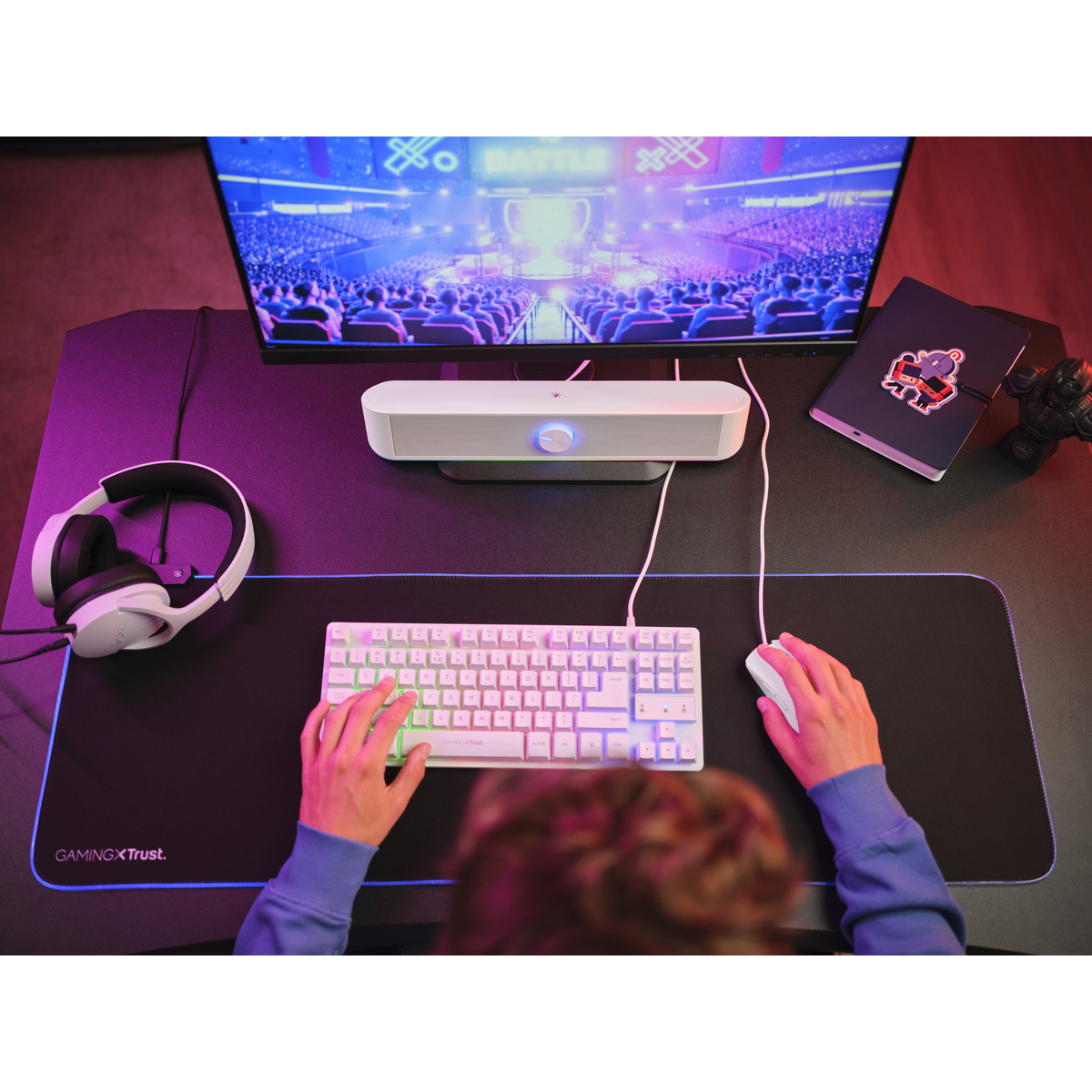 GXT619W Thorne RGB Soundbar WHT