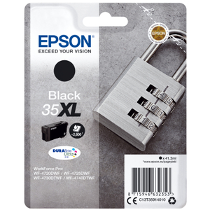 Epson, 35XL Padlock Black  Ink Cartridge 41ml
