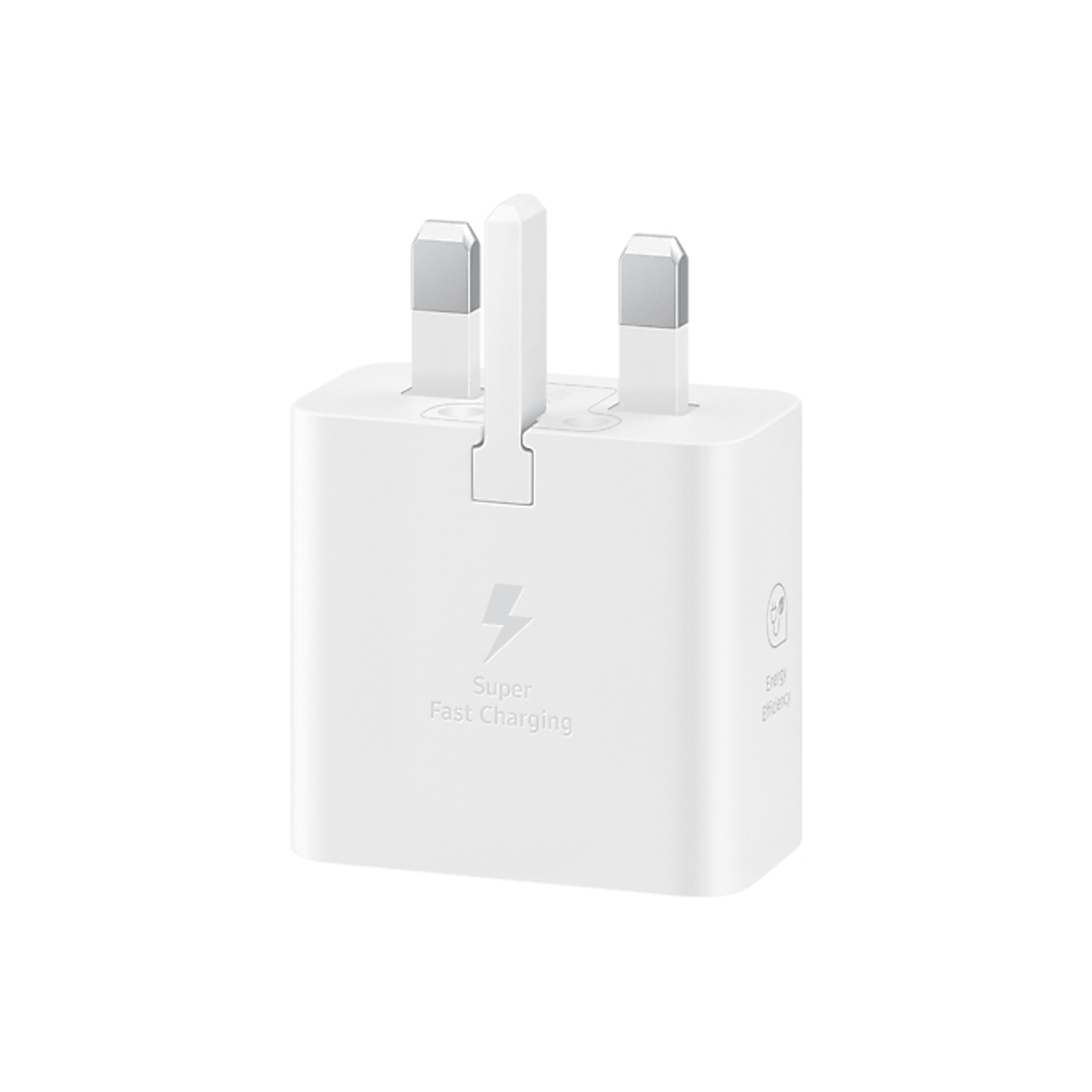 Compact (GaN) UK plug with USB-C port