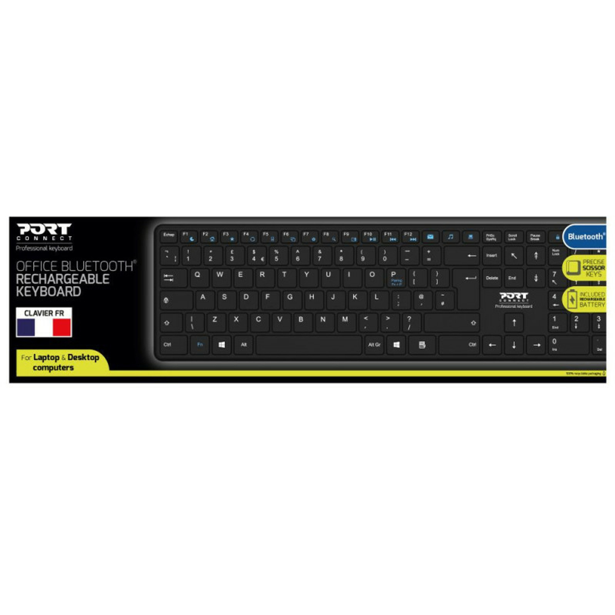 UK KEYBOARD OFFICEPRO RECHARGE BLUETOOTH