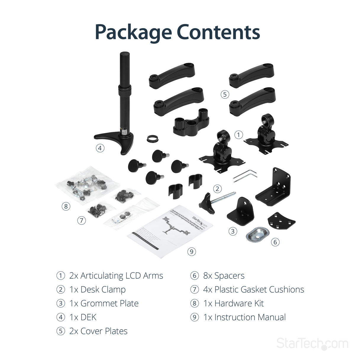 Articulating Dual Monitor Arm