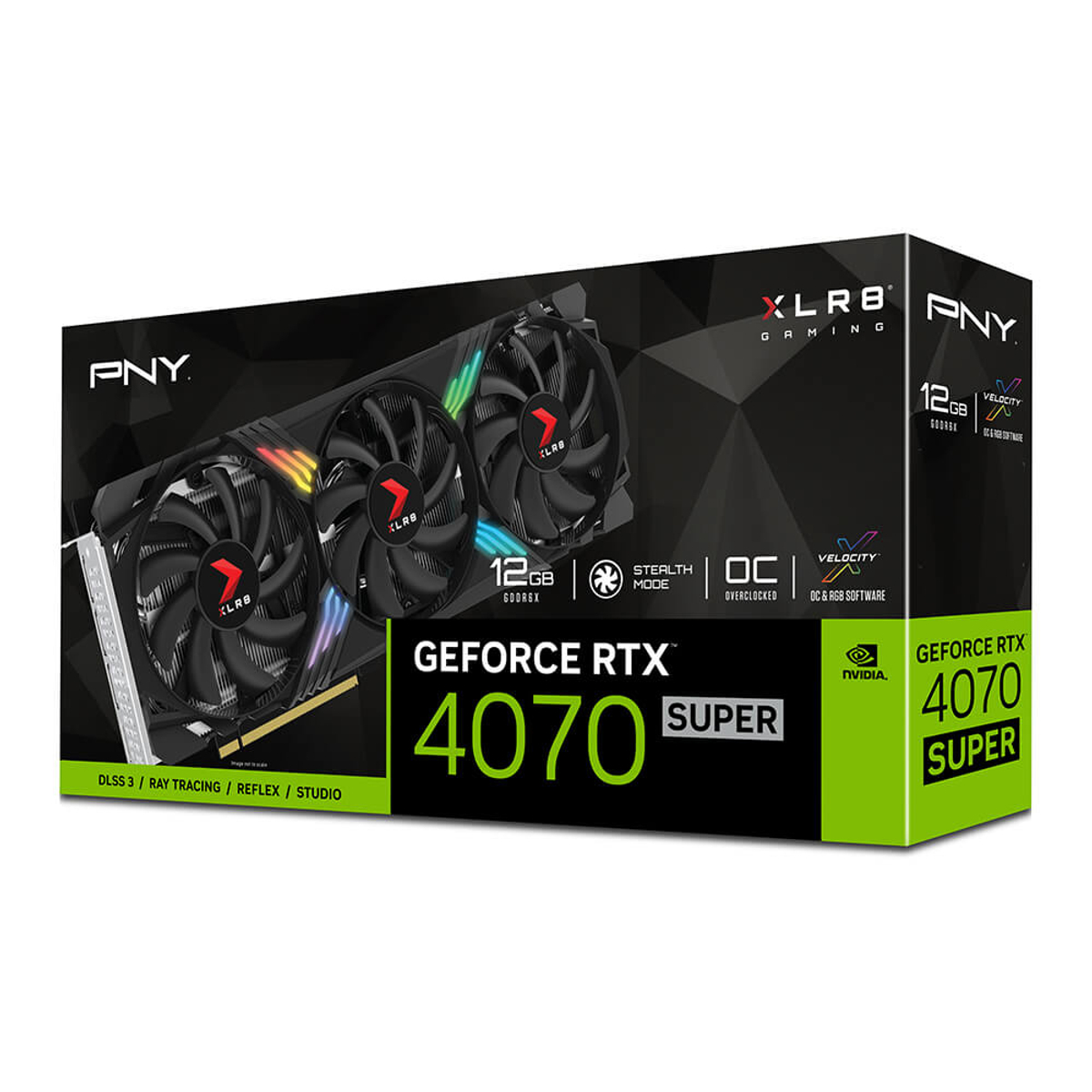 GPU NV 4070 SUPER XLR8 RGB OC 12GB Fan