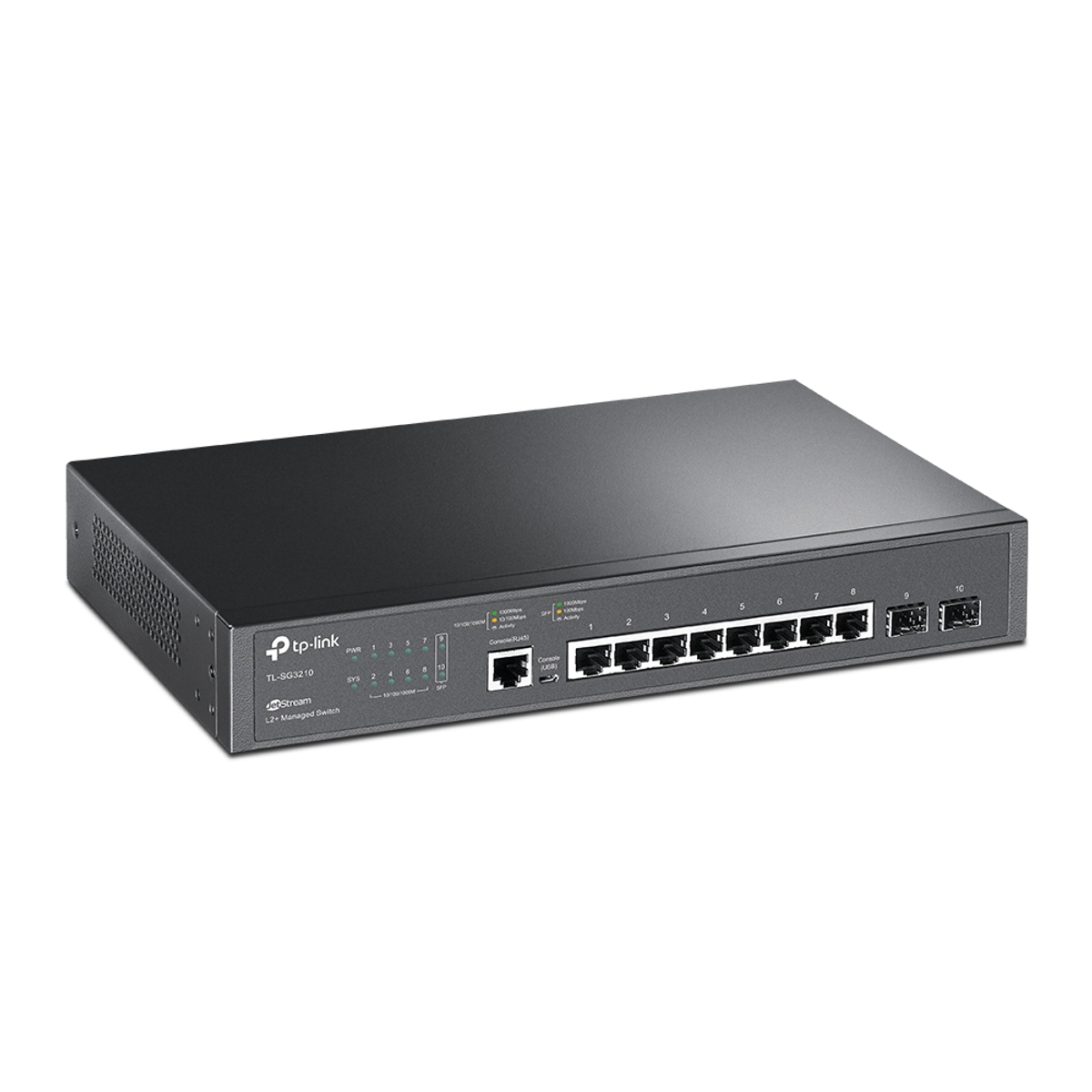 JetStream 8P Gigabit L2+ Managed 2 SFP