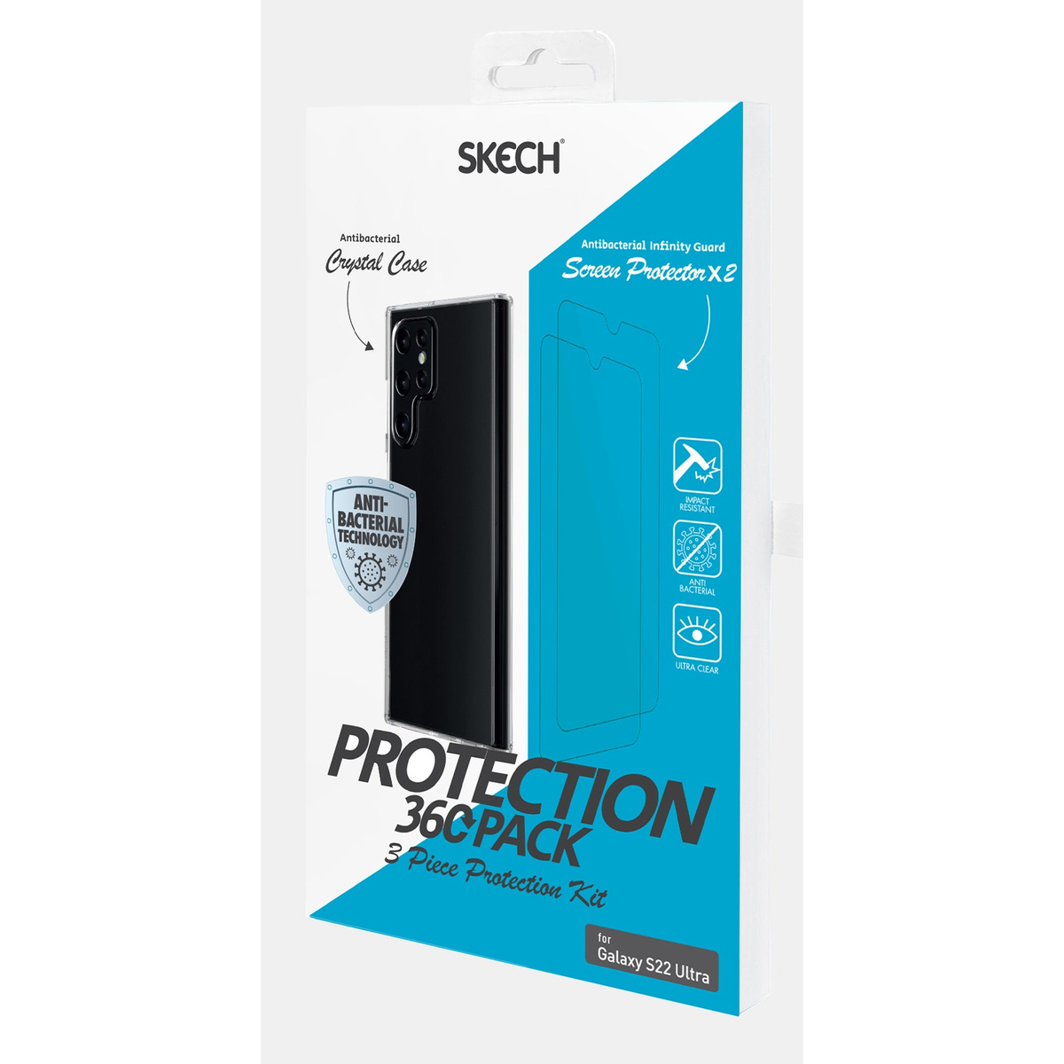 S22 Clear Case & Screen Protector (B2B)