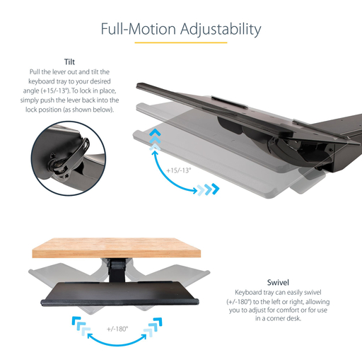 Under Desk Keyboard Tray - Adjustable