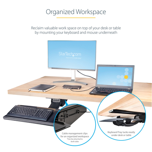 Under Desk Keyboard Tray - Adjustable