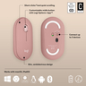 Pebble Mouse 2 M350s - Tonal Rose