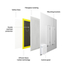 Smart Infrared Panel Heater 400w -Glass
