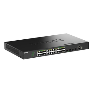 D-Link, 28-Port Gigabit PoE+Switch 4x10G SFP+