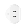 PowerPlus 35W Dual USBC WallCharger Whte