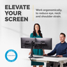 Freestanding Dual Horizontal Monitor Arm