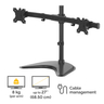 Freestanding Dual Horizontal Monitor Arm