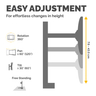 Freestanding Dual Horizontal Monitor Arm