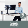 Freestanding Dual Horizontal Monitor Arm