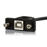 3 ft Panel Mount USB Cable B to B - F/M