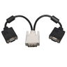 1FT DVI-I M to (2) HD15-F Adpt/Spl Cable