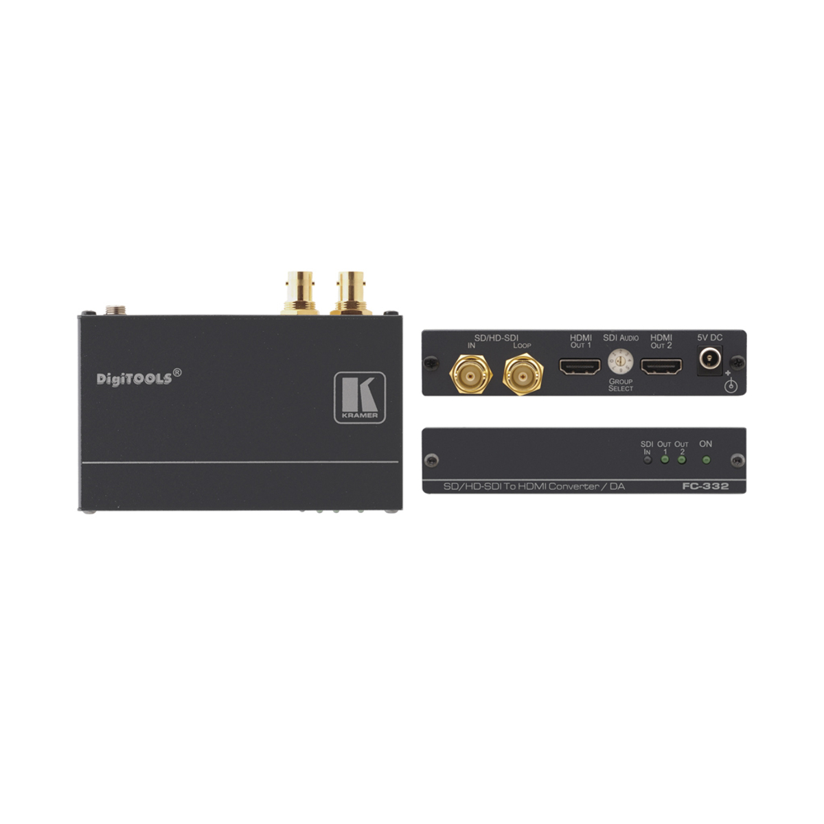 3G HD-SDI to 2 x HDMI Format Converter