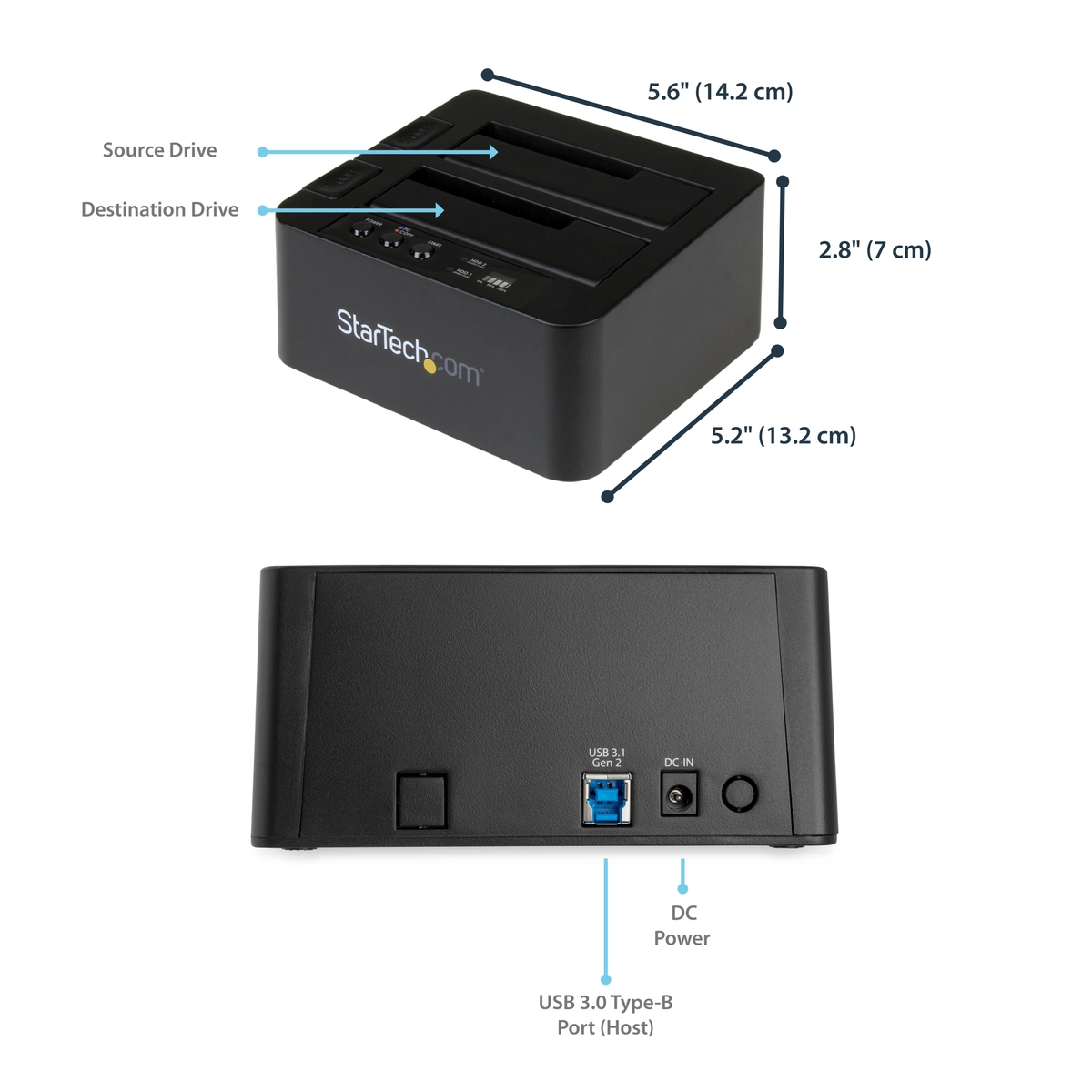 USB 3.1 10G Dock for 2.5&3.5 SATA Drives