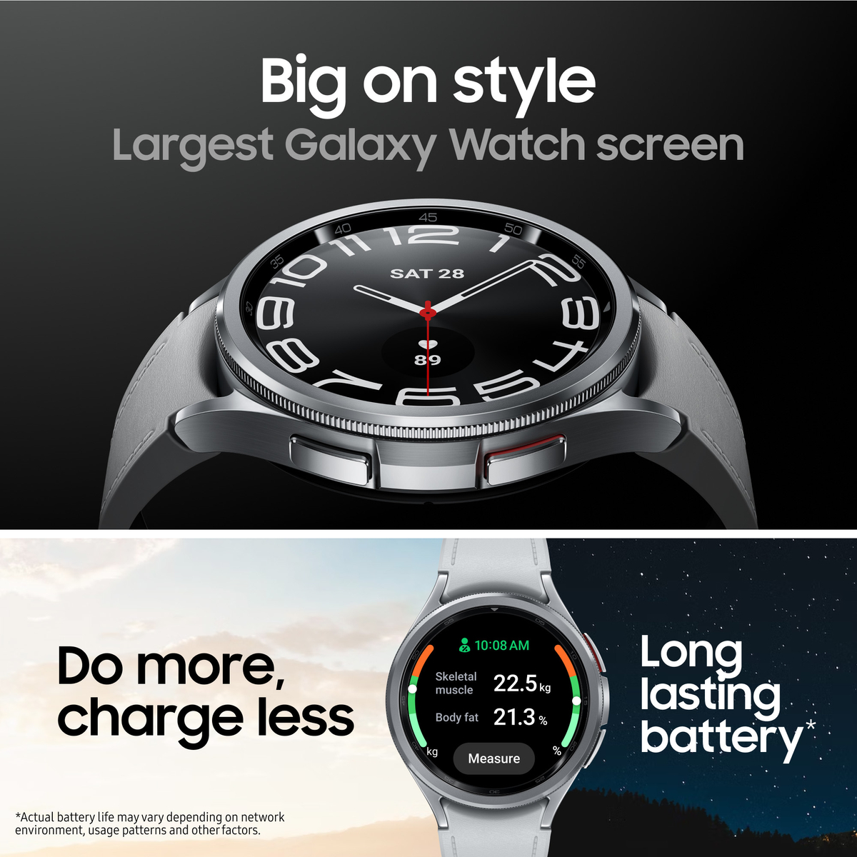 Galaxy Watch6 Stainless LTE 43mm Black