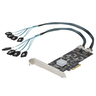 8 Port 6Gbps SATA PCIe Card Controller