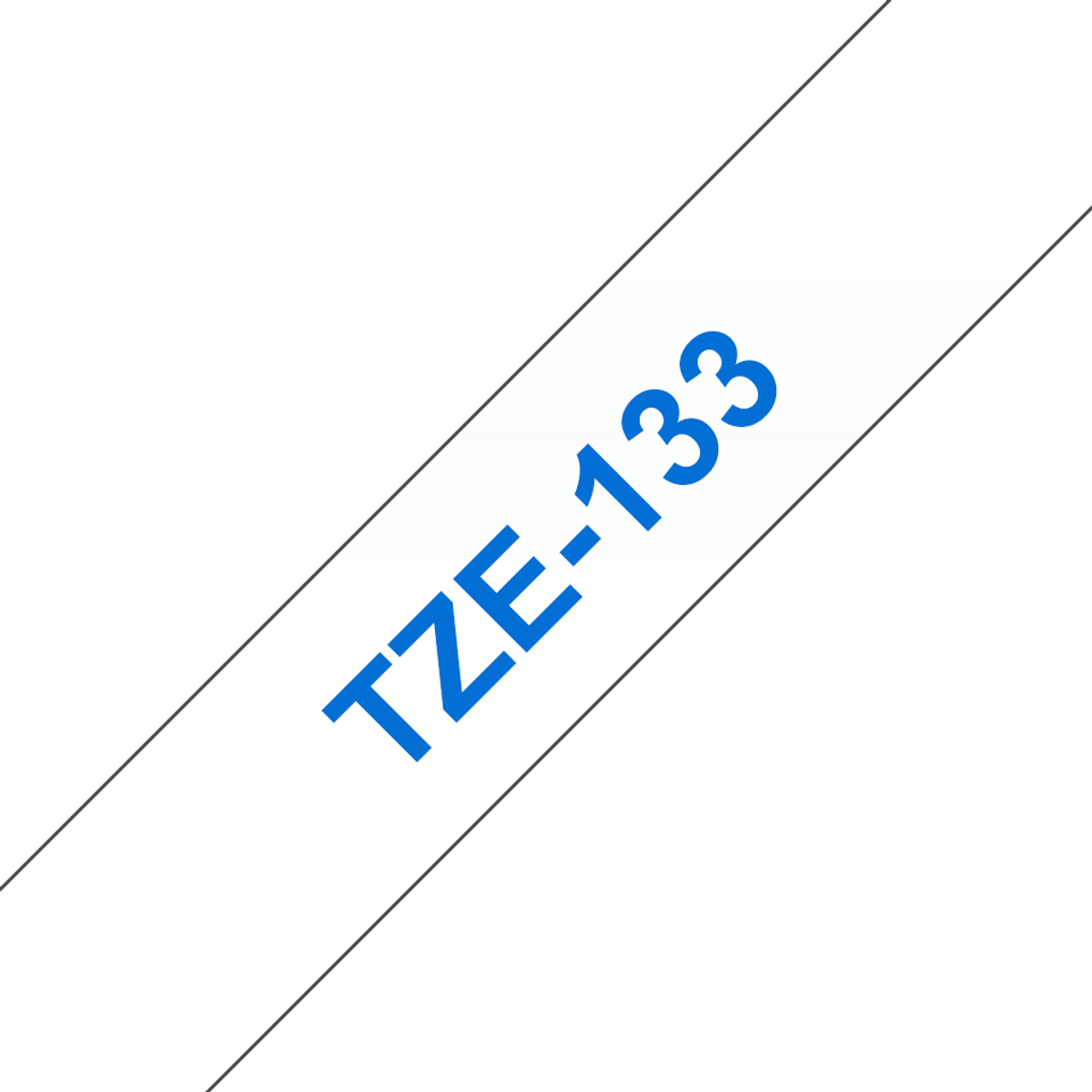 TZE133 12mm Blue On Clear Label Tape