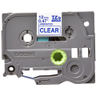 TZE133 12mm Blue On Clear Label Tape