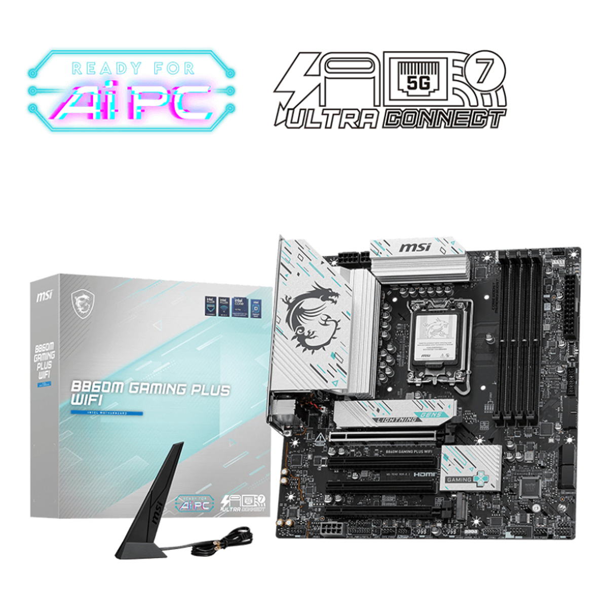 MB INT B860M GAMING PLUS WIFI D5 MATX