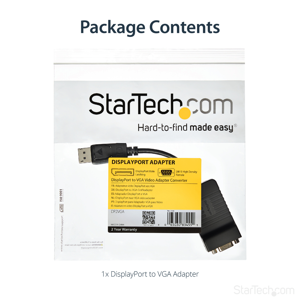 Displayport to VGA Video Converter